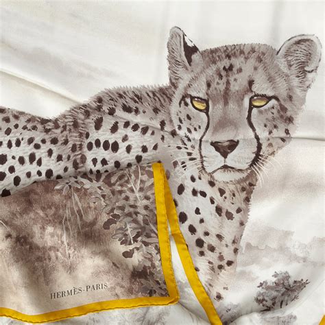 hermes acinonyx jubatus scarf|Acinonyx Jubatus wash scarf 140 .